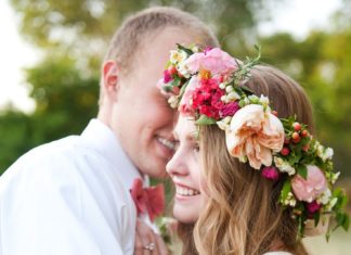 Wedding Hair With Flowers & jewels : …
