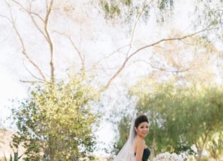 Beautiful Brand Wedding Dresses : A bold patterned veil: Photography: Jana Williams – jana-williams.com/…