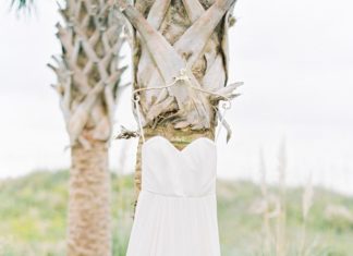 Beautiful Brand Wedding Dresses : Beach inspired two layered wedding dress: www.stylemepretty… Photography: Love…