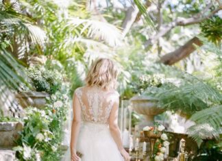 Beautiful Brand Wedding Dresses : Beaded and lace wedding dress: www.stylemepretty… Photography: Rebecca Yale – …