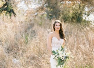 Beautiful Brand Wedding Dresses : Beaded Martina Liana wedding dress: www.stylemepretty… Photography: Apryl Ann …