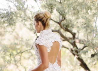 Beautiful Brand Wedding Dresses : Beautiful peekaboo back wedding dress: www.stylemepretty… Photography: Adam Al…
