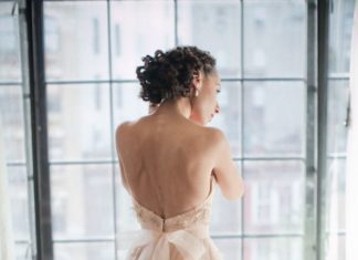 Beautiful Brand Wedding Dresses : Blush flower embellished wedding dress: www.stylemepretty… Photography: Olya V…