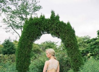 Beautiful Brand Wedding Dresses : Chic beaded wedding dress: Summer Garden Wedding at Old Edwards Inn North Caroli…