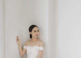 Beautiful Brand Wedding Dresses : Chic off-the-shoulder wedding dress: www.stylemepretty… Photography: Darinimag…