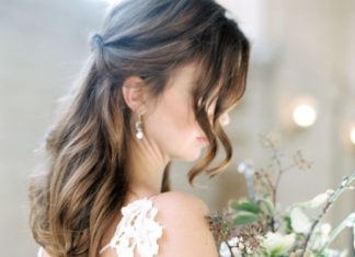 Beautiful Brand Wedding Dresses : Criss cross back BHLDN wedding dress: www.stylemepretty… Photography: Esmerald…