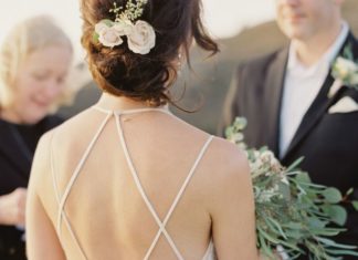 Beautiful Brand Wedding Dresses : Criss cross lace wedding dress: www.stylemepretty… Photography: Michele Beckwi…