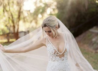Beautiful Brand Wedding Dresses : Embroidered Inbal Dror wedding dress: Photography: Lucy Cuneo – www.lucycuneowed…