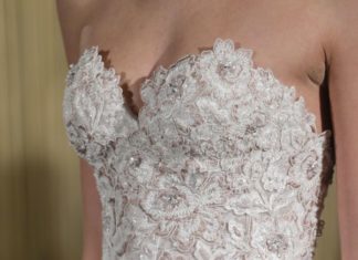 Beautiful Brand Wedding Dresses : Floral embroidered wedding dress: www.stylemepretty… Photography: Dan Lecca…