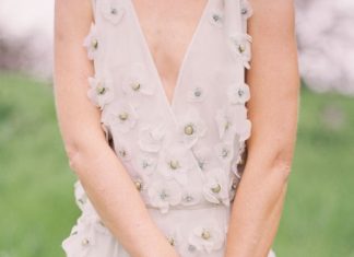 Beautiful Brand Wedding Dresses : Flower petaled wedding dress: Photography and Styling: Sara Weir Photography – s…