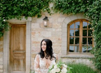 Beautiful Brand Wedding Dresses : Illusion lace long sleeve wedding dress: www.stylemepretty… Photography: Jose …