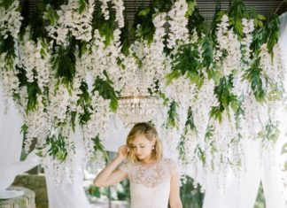 Beautiful Brand Wedding Dresses : Illusion neckline cap sleeve Monique Lhuillier wedding dress: Citrus Wedding Ins…