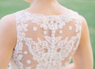 Beautiful Brand Wedding Dresses : Lace back sleeveless wedding dress: www.stylemepretty… Photography: Mike Cassi…