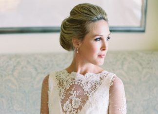 Beautiful Brand Wedding Dresses : Lace long sleeve plunging neckline with illusion lace wedding dress: www.styleme…