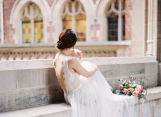 Beautiful Brand Wedding Dresses : Lace plunging back wedding dress: Dress: Lihi Hod – www.lihihod.com/…: Michael…