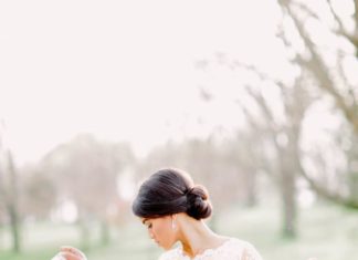 Beautiful Brand Wedding Dresses : Lace quarter sleeve wedding dress: Photography: Morgan Worley – www.morganworley…