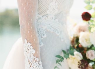 Beautiful Brand Wedding Dresses : Lace wedding dress with bell sleeves: Photography : Maria Lamb Read More on SMP:…