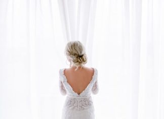 Beautiful Brand Wedding Dresses : Low back lace wedding dress: www.stylemepretty… Photography: Rensche Mari – ww…