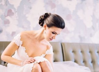 Beautiful Brand Wedding Dresses : Off-the-shoulder wedding dress: Hair and Makeup: Maritza Barthelemy – www.stylem…