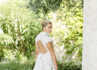 Beautiful Brand Wedding Dresses : Peekaboo back embroidered wedding dress: Wedding Dress: Custom-made Sandra Manso…