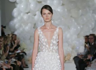 Beautiful Brand Wedding Dresses : Plunging neckline wedding dress: www.stylemepretty……