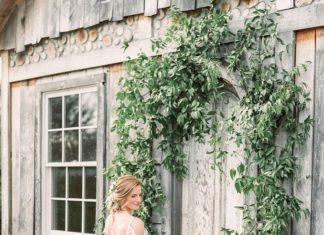Beautiful Brand Wedding Dresses : Scoop back off-the-shoulder wedding dress: www.stylemepretty… Photography: Lau…