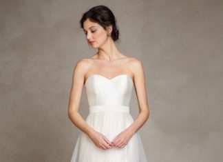 Beautiful Brand Wedding Dresses : Strapless a-line wedding dress:…
