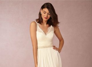 Beautiful Brand Wedding Dresses : V-neck wedding dress:…