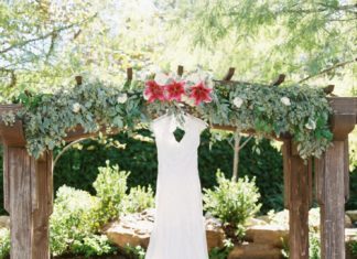 Beautiful Brand Wedding Dresses : Vneck wedding dress: Wedding Venue: Dominion House – www.stylemepretty… Floral…