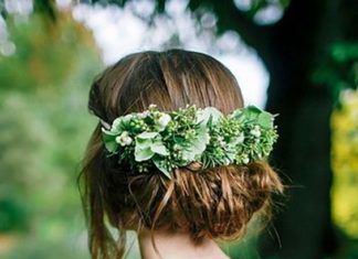 Best Hair Style For Bride : greenery wedding hair ideas jess petrie / www.deerpearlflow……