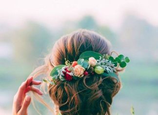 Best Hair Style For Bride : greenery wedding hair ideas marianlogoyda / www.deerpearlflow……