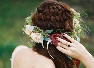 Best Hair Style For Bride : greenery wedding hair ideas travis kaenel / www.deerpearlflow……