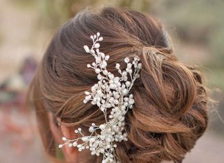 Best Hair Style For Bride : long swept back wedding hairstyles via amy and jordan photography | Deer Pearl F…