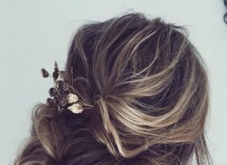 Best Hair Style For Bride : Ulyana Aster Long Wedding Hairstyles & Updos 6 | Deer Pearl Flowers…