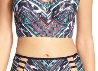 Bikinis Swimwear One pieces & Cover Ups : Kenneth Cole New York ‘Tribal Wave’ High Waist Bikini Bottoms | Nordstrom