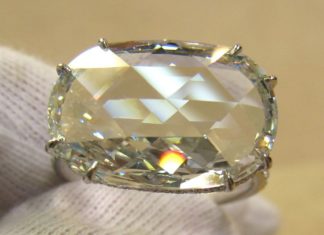 Diamond Rings : 00583 Ring 5.67ct G FL Rose Cut Diamond Ring…