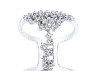 Diamond Rings : 14KT White Gold Diamond Lace Ring