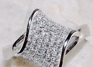 Diamond Rings : 1CT-White-Sapphire-925-Solid-Genuine-Sterling-Silver-Ring-Sz-6…