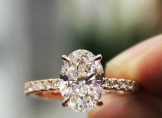 Diamond Rings : 2.30 Ct. Natural Oval Cut Pave Diamond Engagement Ring – GIA Certified #DiamondM…