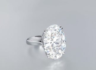 Diamond Rings : 23.10 carat Oval Shape D Flawless Diamond Ring by Ronald Abram…