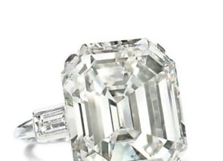 Diamond Rings : 32.54 carat emerald cut diamond ring by Harry Winston – Christie's…
