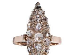 Diamond Rings : An Antique Rose-Cut Diamond Cluster Ring Circa 1880…