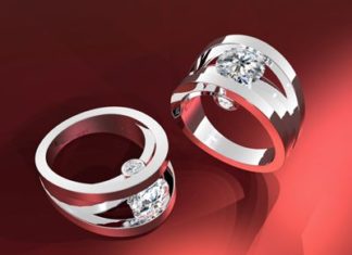 Diamond Rings : beautiful modern setting…I love this!…