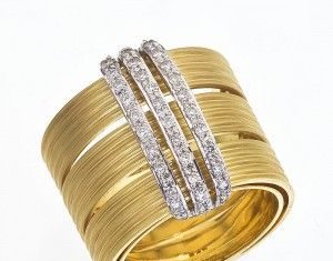 Diamond Rings : Brumani, gold and diamonds ring…