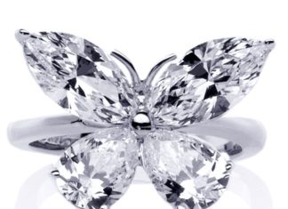 Diamond Rings : Butterfly Cut Diamond Rings – See more amazing jewelry at GlamJewelry.org!…