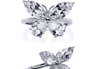 Diamond Rings : Butterfly Diamond Ring…