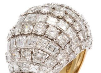 Diamond Rings : Cartier Large Bombé Ring | 1stdibs.com