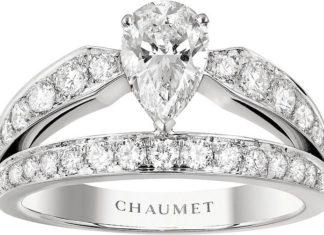 Diamond Rings : CHAUMET Joséphine platinum and #diamond tiara ring…