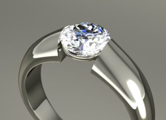 Diamond Rings : Dakota Tension Ring…