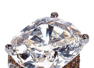 Diamond Rings : De Grisogono provided this photo of a 25 carat diamond ring worn by Naomi Campbe…